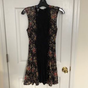 3/$25 Fire Los Angeles Floral Print Lace Dress